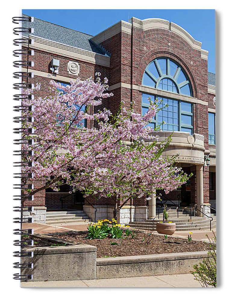 Drury Spiral Notebook featuring the photograph Drury University Olin Library by Allin Sorenson