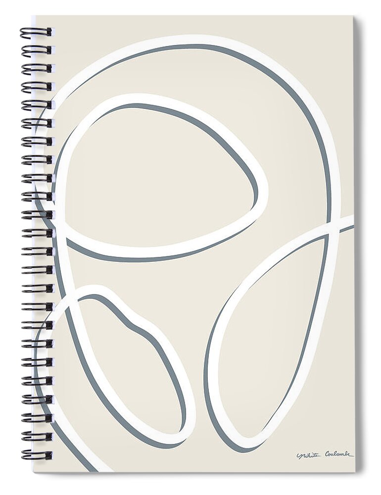 Duck Duck Spiral Notebook featuring the painting Duck Duck by Nikita Coulombe