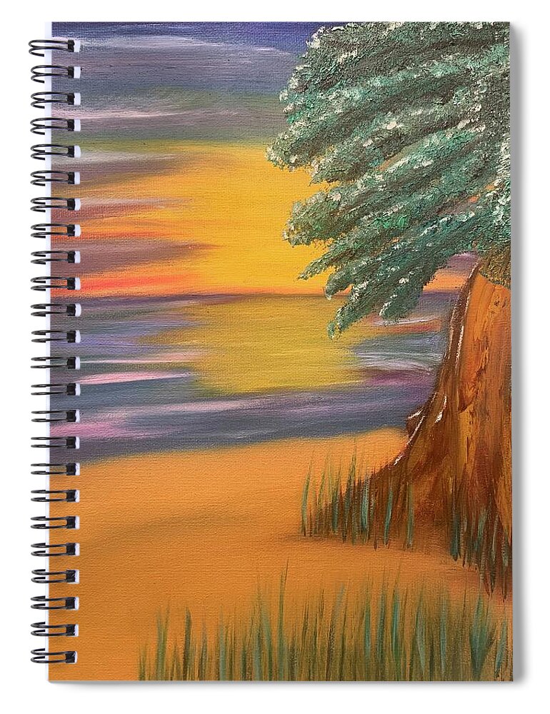 Oil Spiral Notebook featuring the painting Dune Dreaming by Lisa White