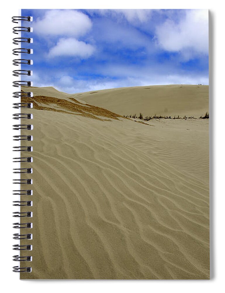 Dunes Spiral Notebook featuring the photograph Dunes of The Northland - 90 Mile Beach, New Zealand by Kenneth Lane Smith