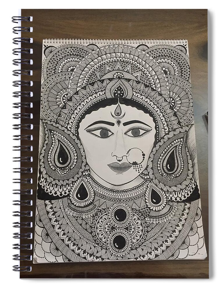 Sketch of Goddess Chamundi or Durga Maa Outline Editable Vector  Illustration Stock Vector - Illustration of navaratri, india: 199765201