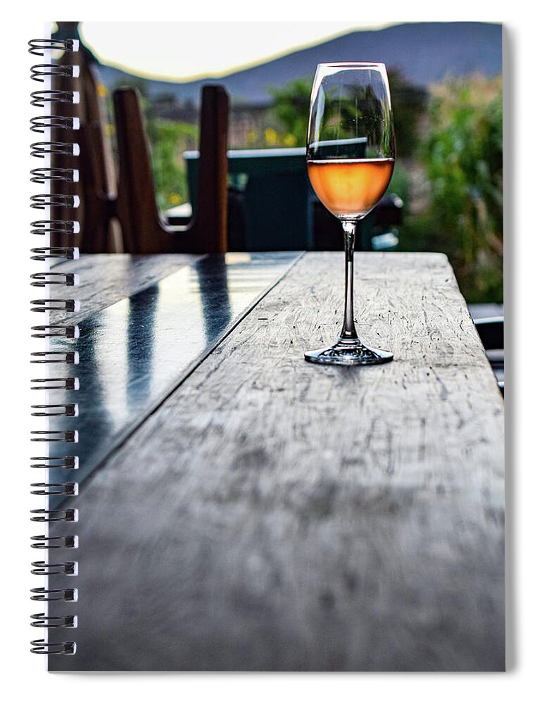 Valle De Guadalupe Spiral Notebook featuring the photograph Dusk in the Valle by William Scott Koenig