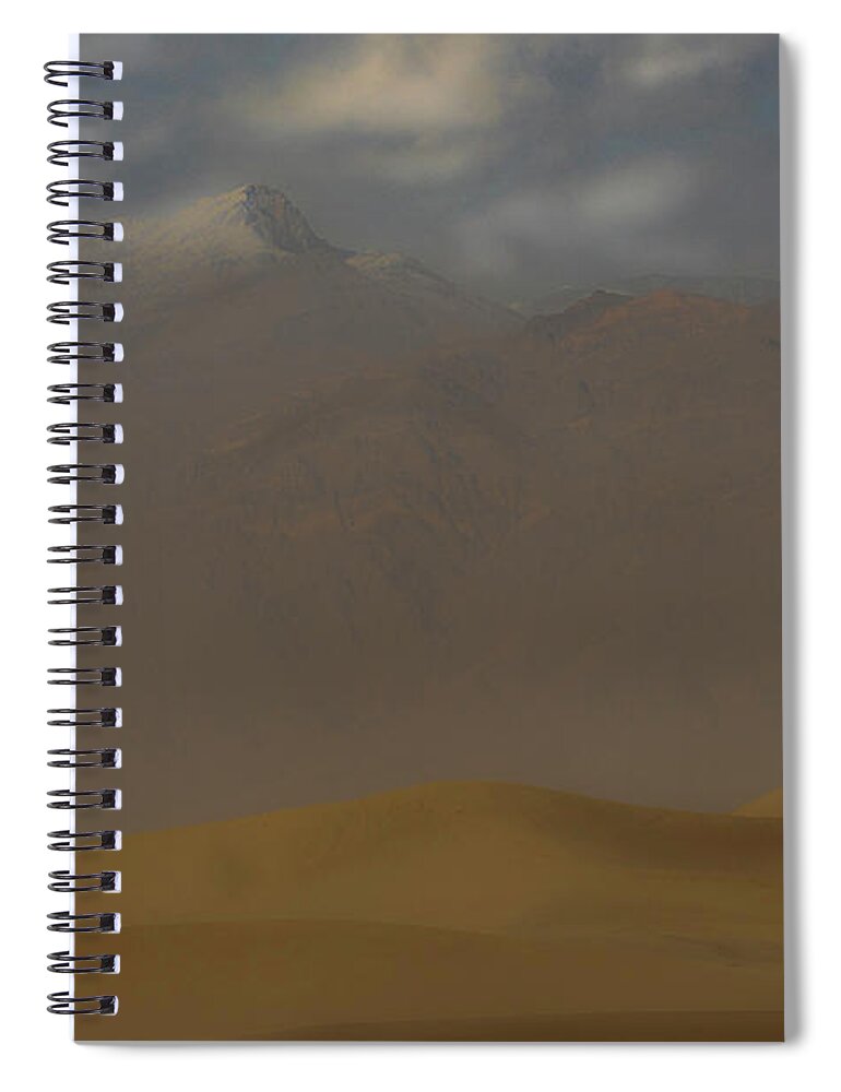 National Park Spiral Notebook featuring the photograph Dust on the Dunes by Mike Lee