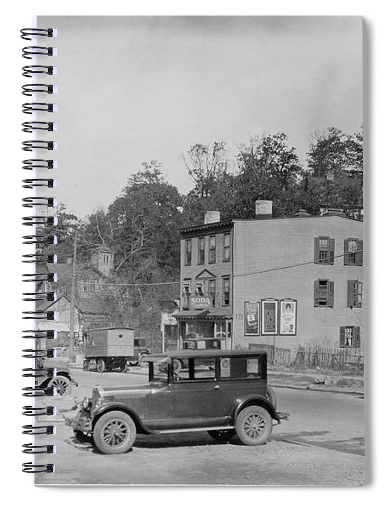 Dyckman Street Spiral Notebook featuring the photograph Dycman Street, 1920s by Cole Thompson