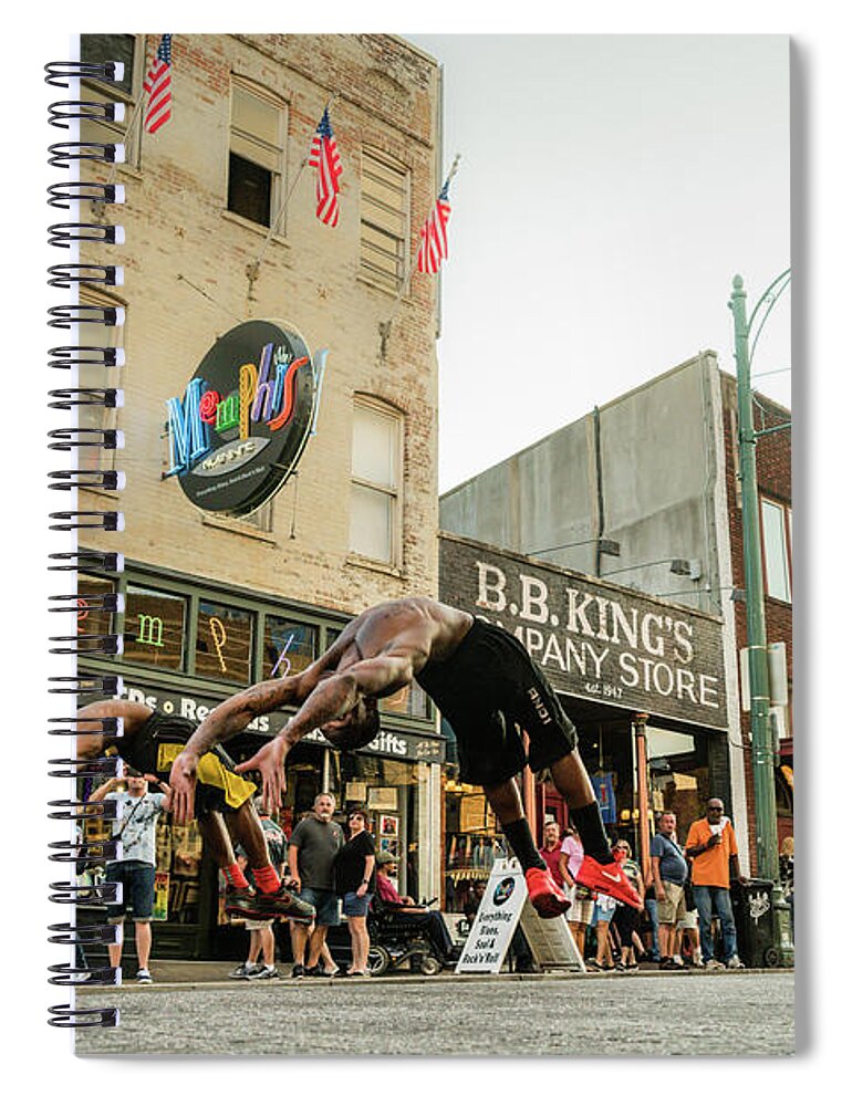 Beale Street Spiral Notebook featuring the photograph Dynamic Duo by Darrell DeRosia