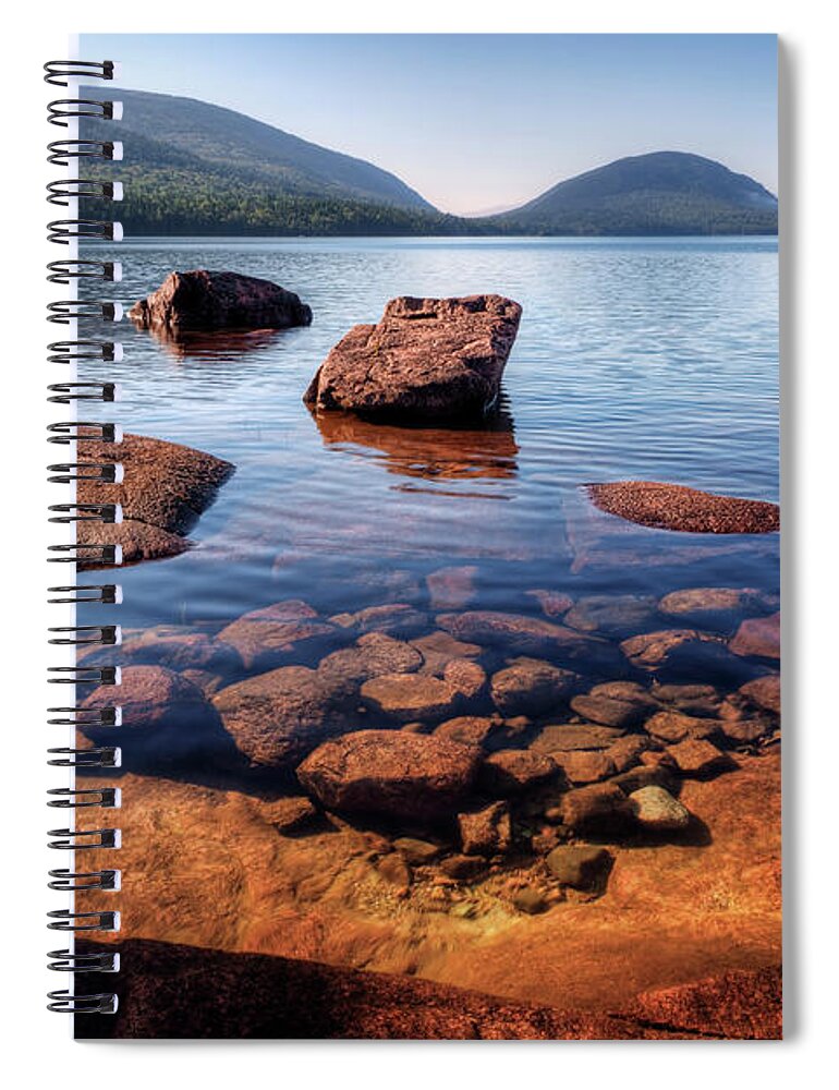 Acadia National Park Spiral Notebook featuring the photograph Eagle Lake 3885 by Greg Hartford