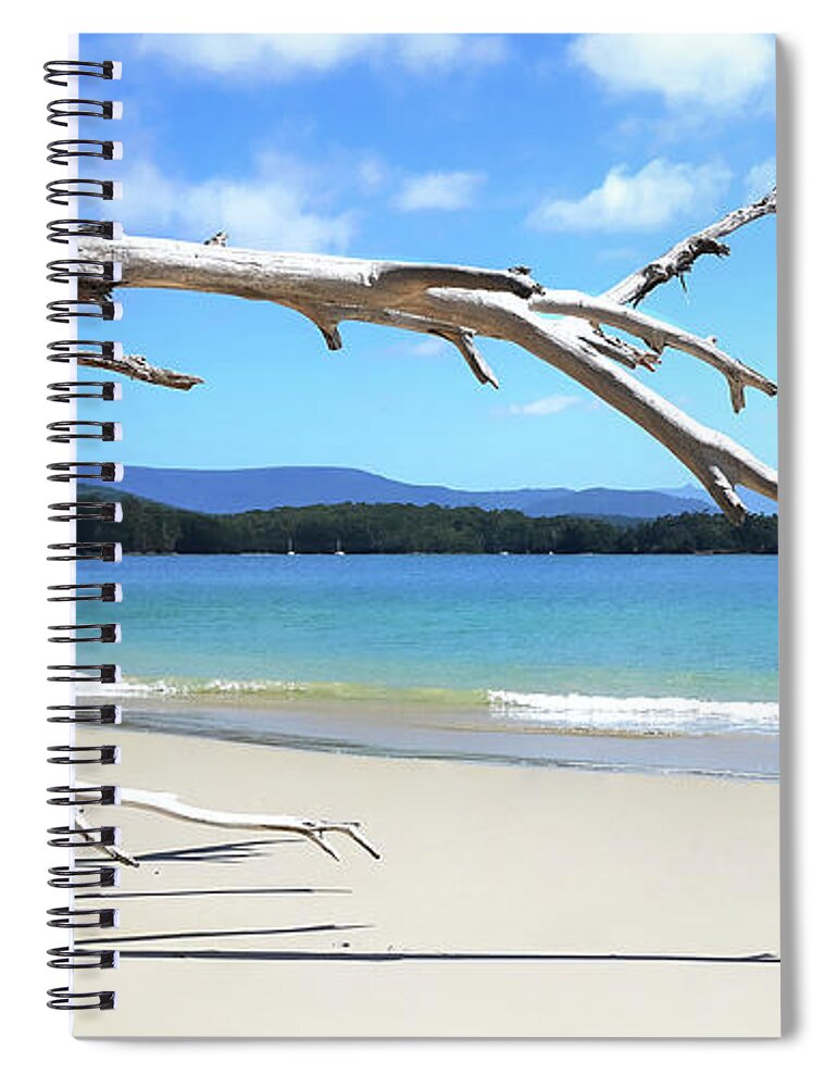 Tantalizing Tasmania Series By Lexa Harpell Spiral Notebook featuring the photograph Early Morning At Cockle Creek by Lexa Harpell