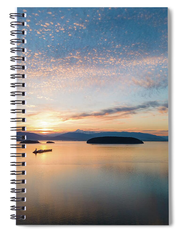 Mount Baker Spiral Notebook featuring the photograph Early Sunrise by Michael Rauwolf