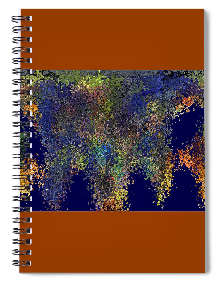 Digital Spiral Notebook featuring the digital art Earth 1,000,000 years B.C. by Ronald Mills