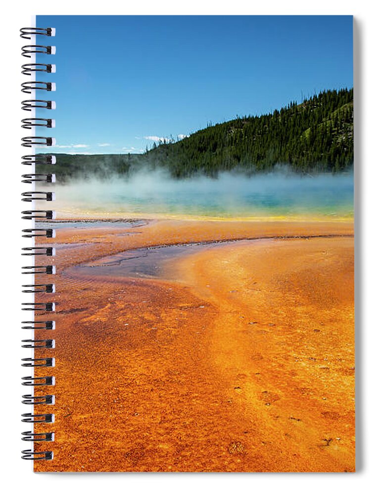 Yellowstone Spiral Notebook featuring the photograph Earth Meets Outer Space by Erin Marie Davis