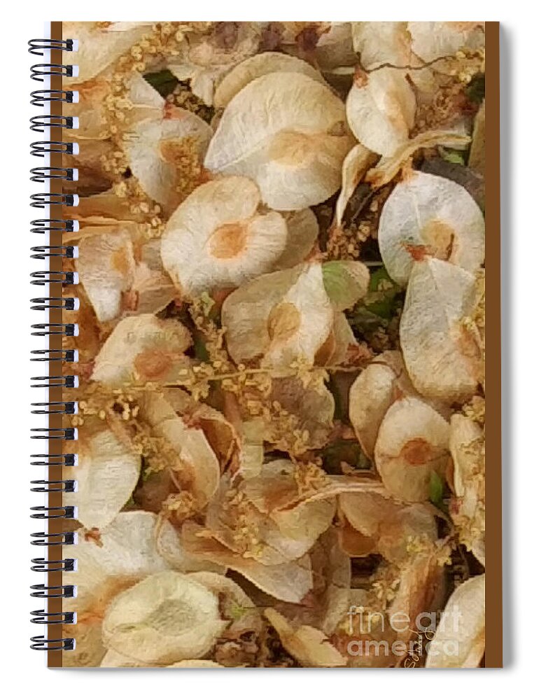 Foliage Spiral Notebook featuring the digital art Earth Tones by Gabrielle Schertz