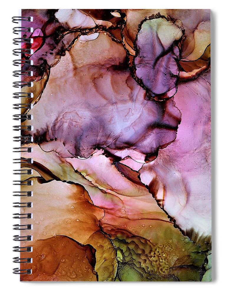 Easter Spiral Notebook featuring the painting Easter Bonnet by Angela Marinari