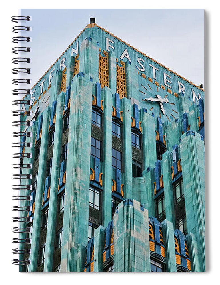 Eastern Columbia Building Spiral Notebook featuring the photograph Eastern Building by Kyle Hanson