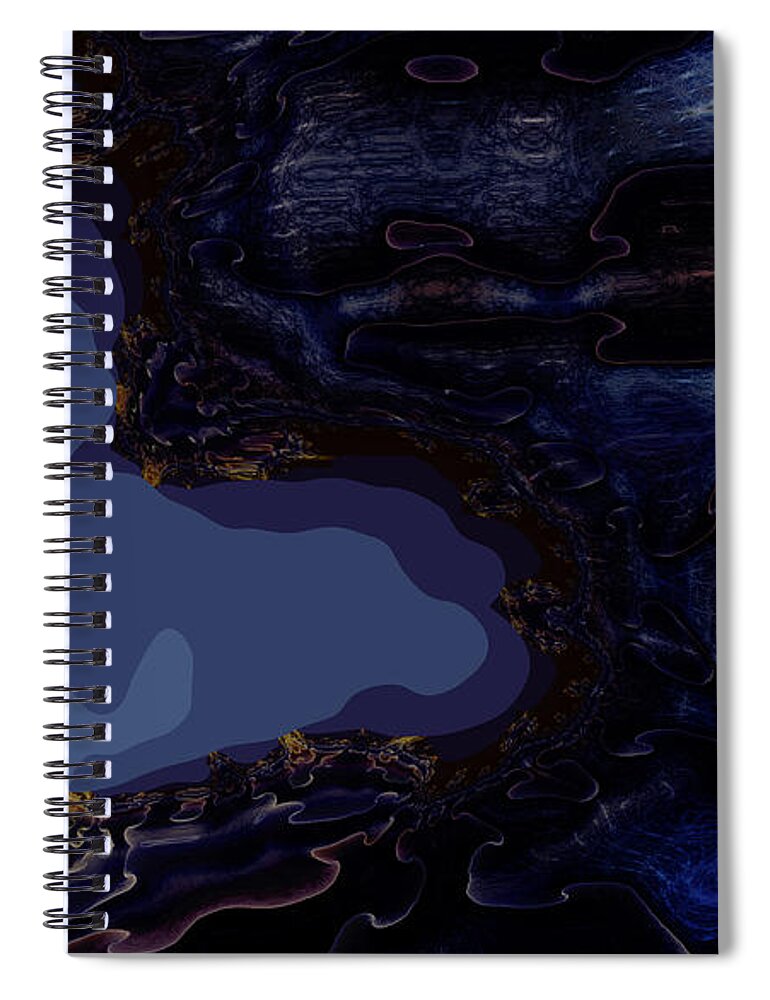 Vic Eberly Spiral Notebook featuring the digital art Eastern Shore by Vic Eberly