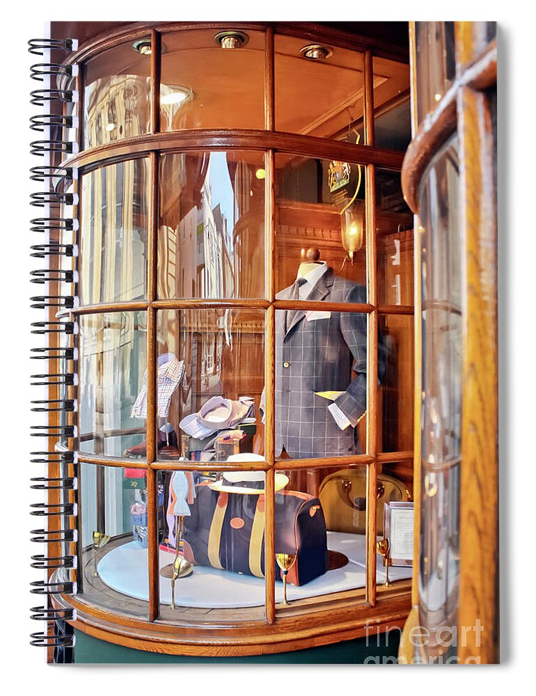 Oxford Spiral Notebook featuring the photograph Ede and Ravenscroft Est 1689 Oxford by Terri Waters