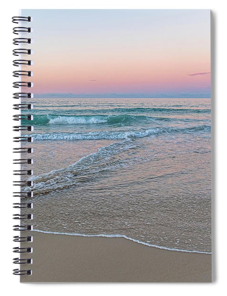 Sea Spiral Notebook featuring the photograph Edge of the Water by Catherine Reading
