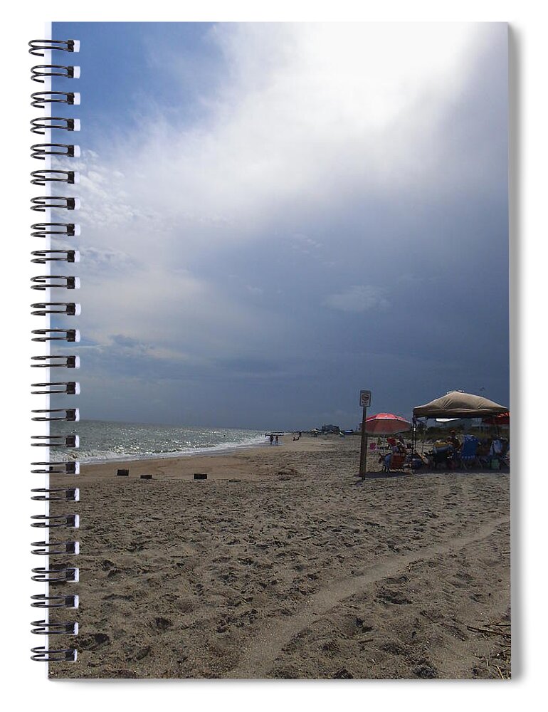  Spiral Notebook featuring the photograph Edisto Storm by Heather E Harman
