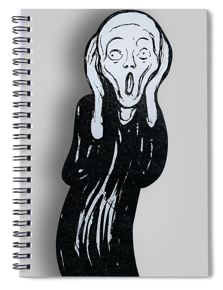 Edvard Munch Spiral Notebook featuring the painting Edvard Munch The Scream 1 by Tony Rubino