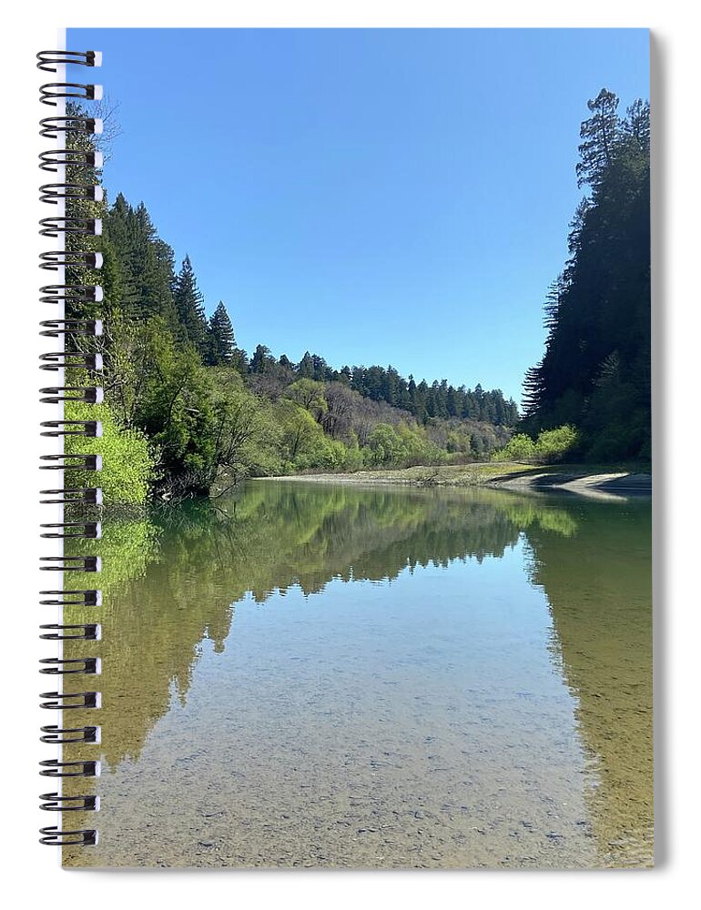River Spiral Notebook featuring the photograph Eel River 2 by Daniele Smith