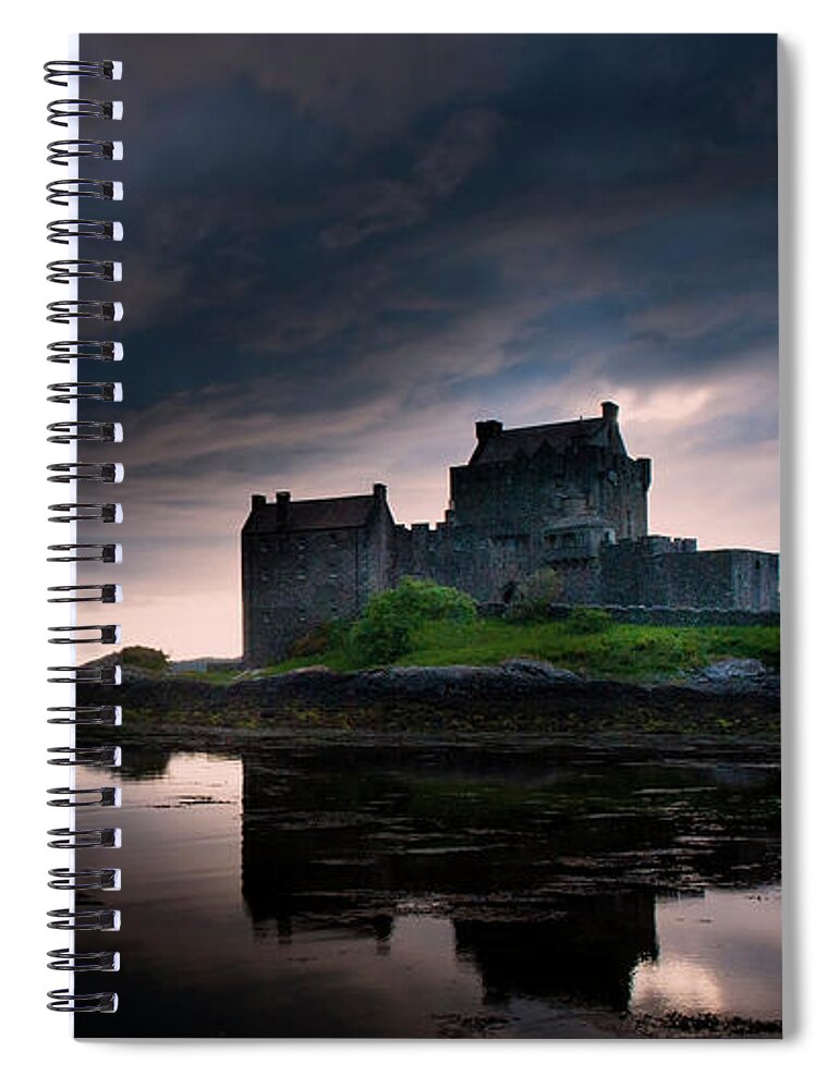 Eilean Donan Castle Eilean Donan Castle Spiral Notebook featuring the digital art Eilean Donan Castle by Remigiusz MARCZAK