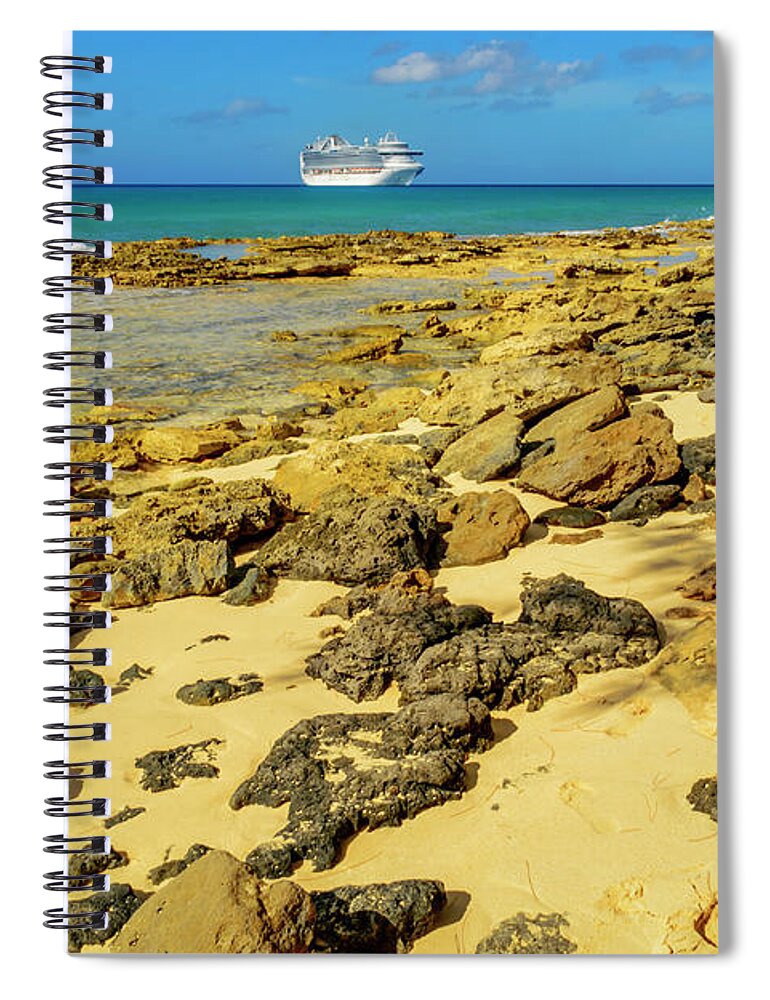 Landscape Spiral Notebook featuring the photograph Eleuthera, Bwahamas 1 by AE Jones