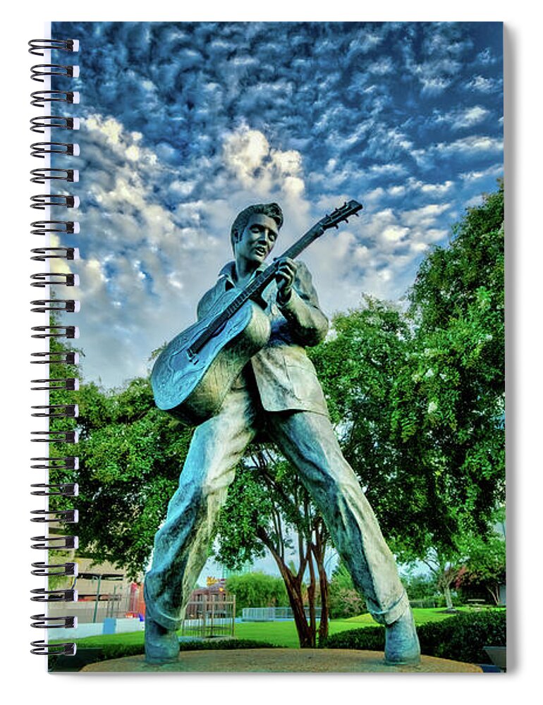 Beale Street Spiral Notebook featuring the photograph Elvis Presley by Darrell DeRosia