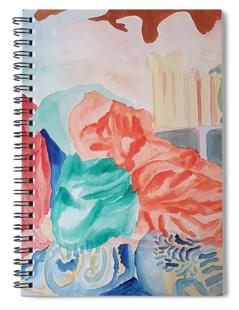 Masterpiece Paintings Spiral Notebook featuring the painting Elysium by Enrico Garff