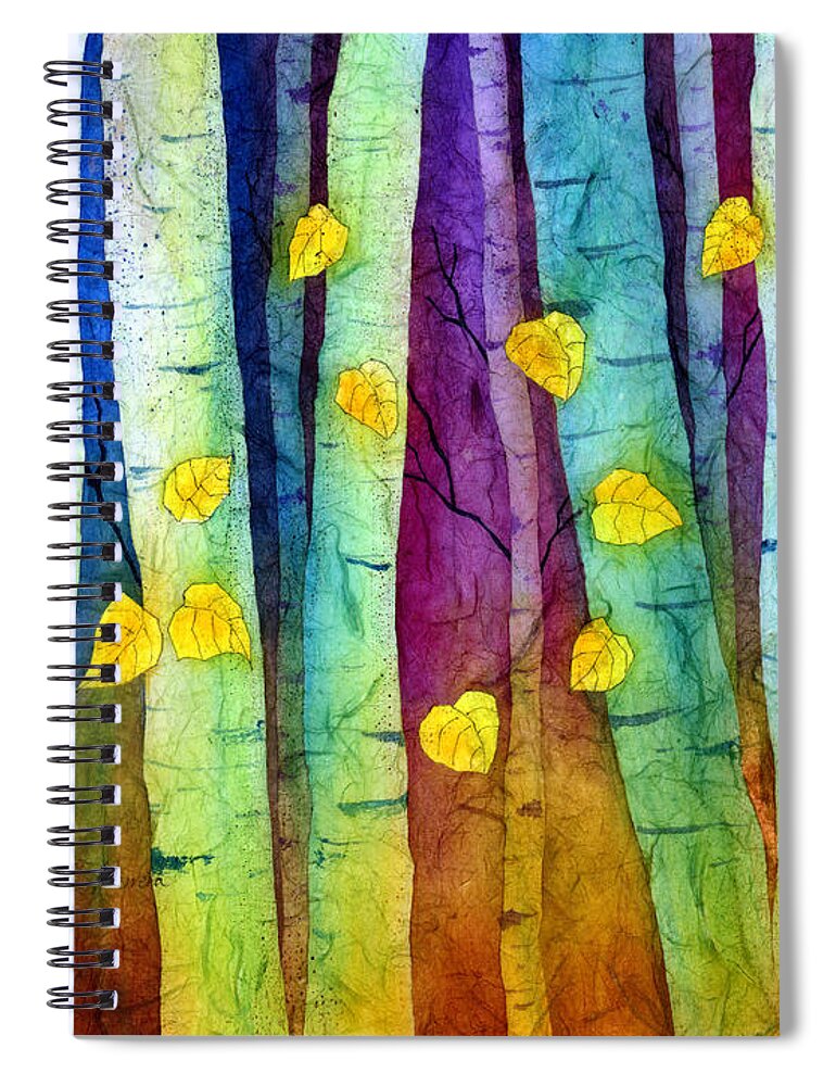 Forest Spiral Notebook featuring the painting Enchanted Forest by Hailey E Herrera