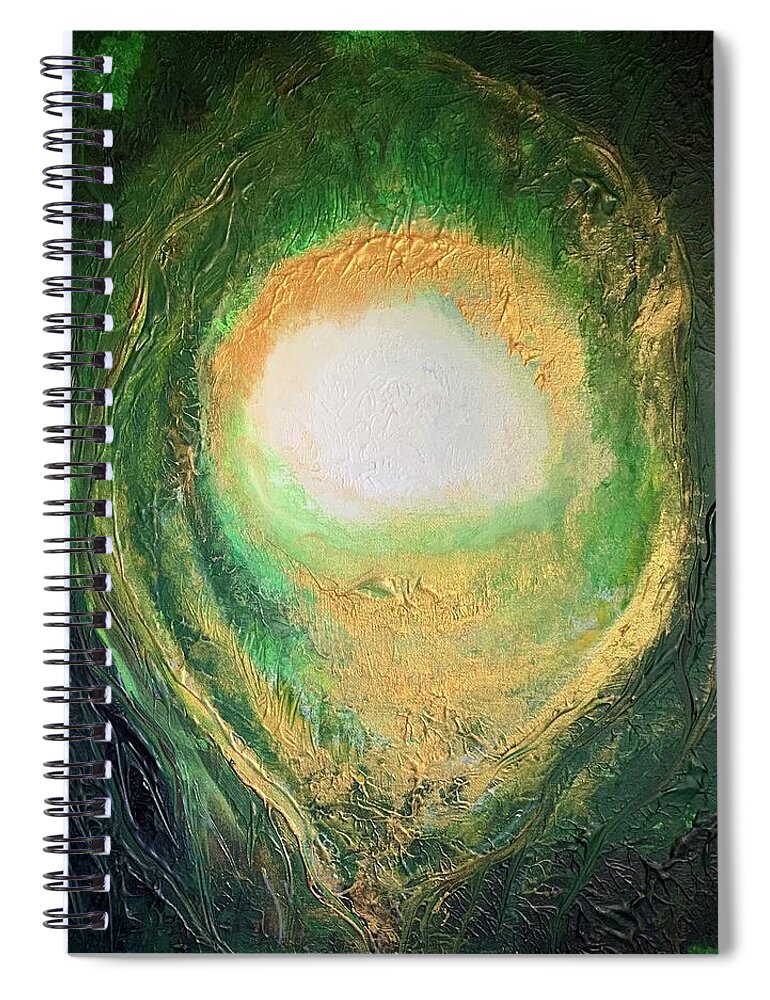 Enchanted Spiral Notebook featuring the painting Enchanted by Michelle Pier