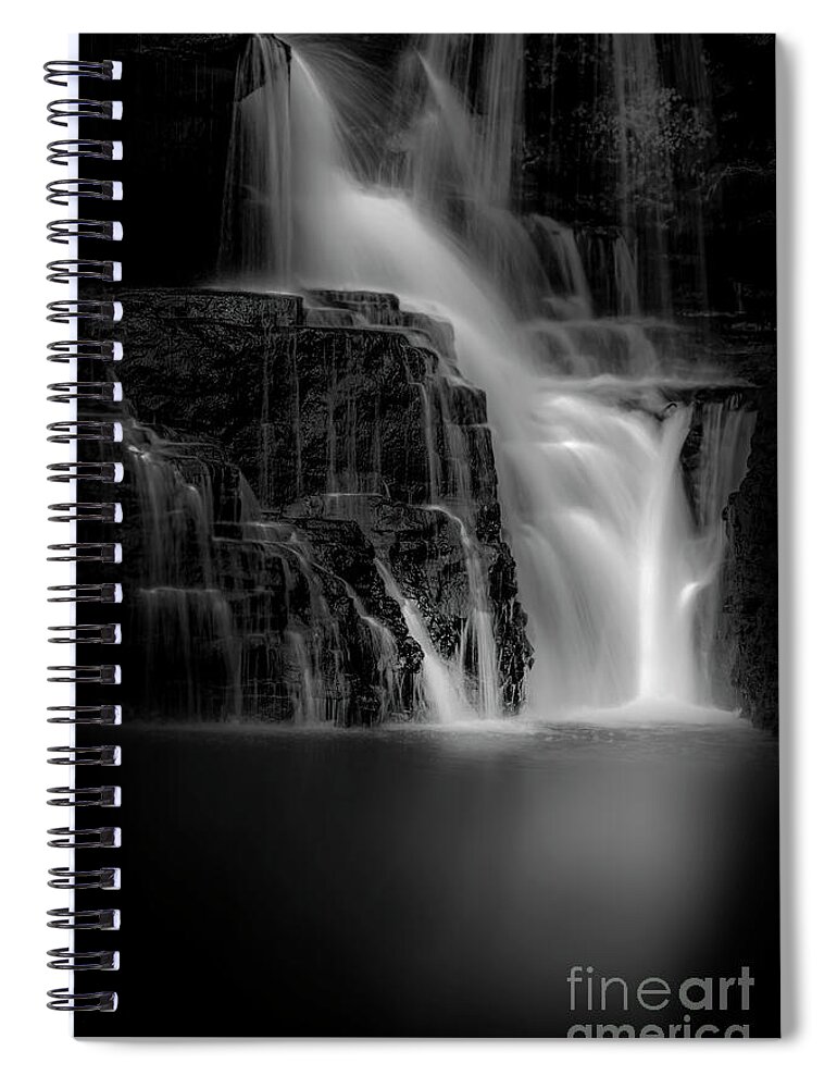 Mystic Spiral Notebook featuring the photograph Enchanting Waterfalls by Shelia Hunt