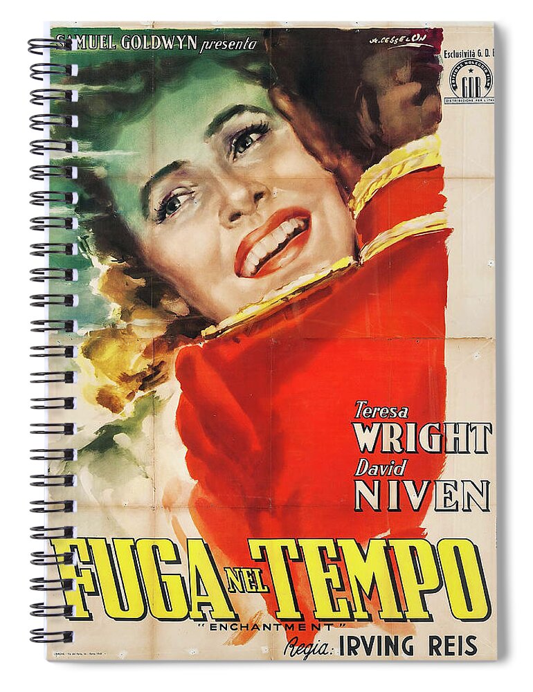 Synopsis Spiral Notebook featuring the mixed media ''Enchantment'', 1948 - art by Angelo Cesselon by Movie World Posters