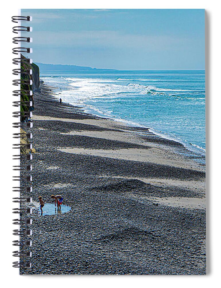 Encinitas Spiral Notebook featuring the photograph Encinitas Beach near San Diego by Matthew Bamberg