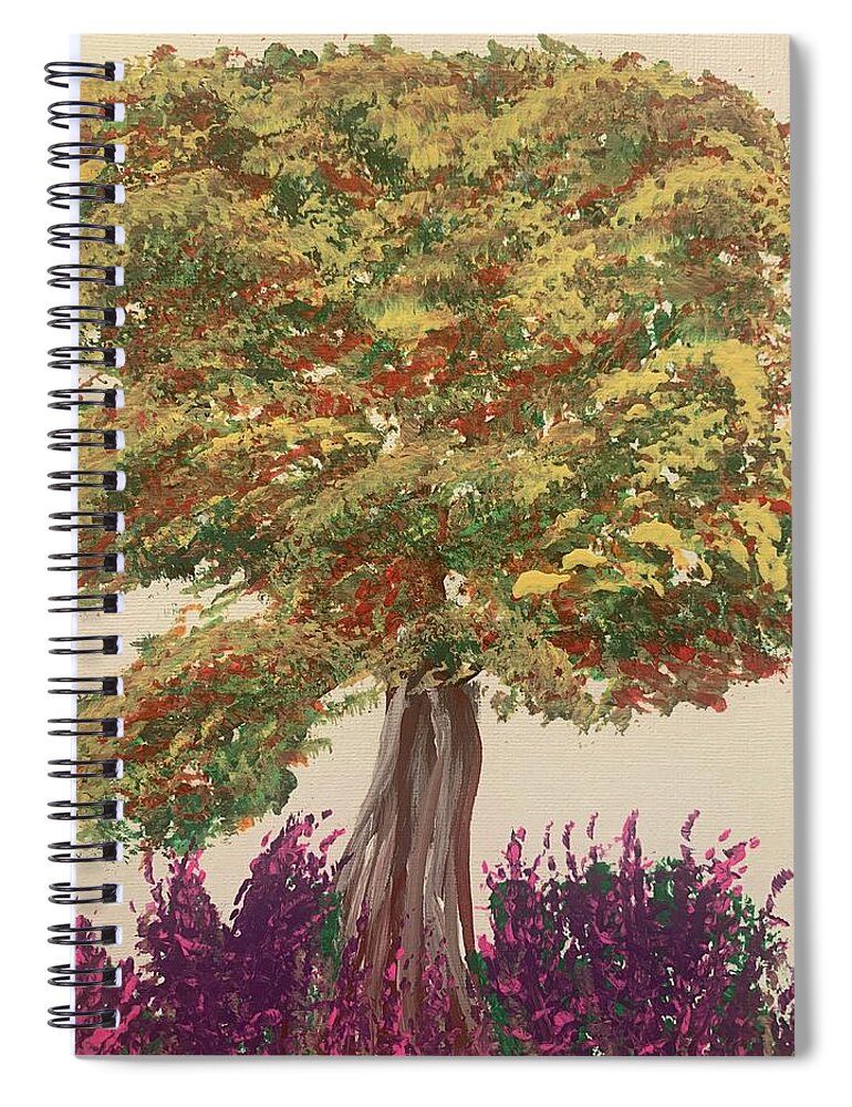 Fall Spiral Notebook featuring the painting End of Summer by Lisa White
