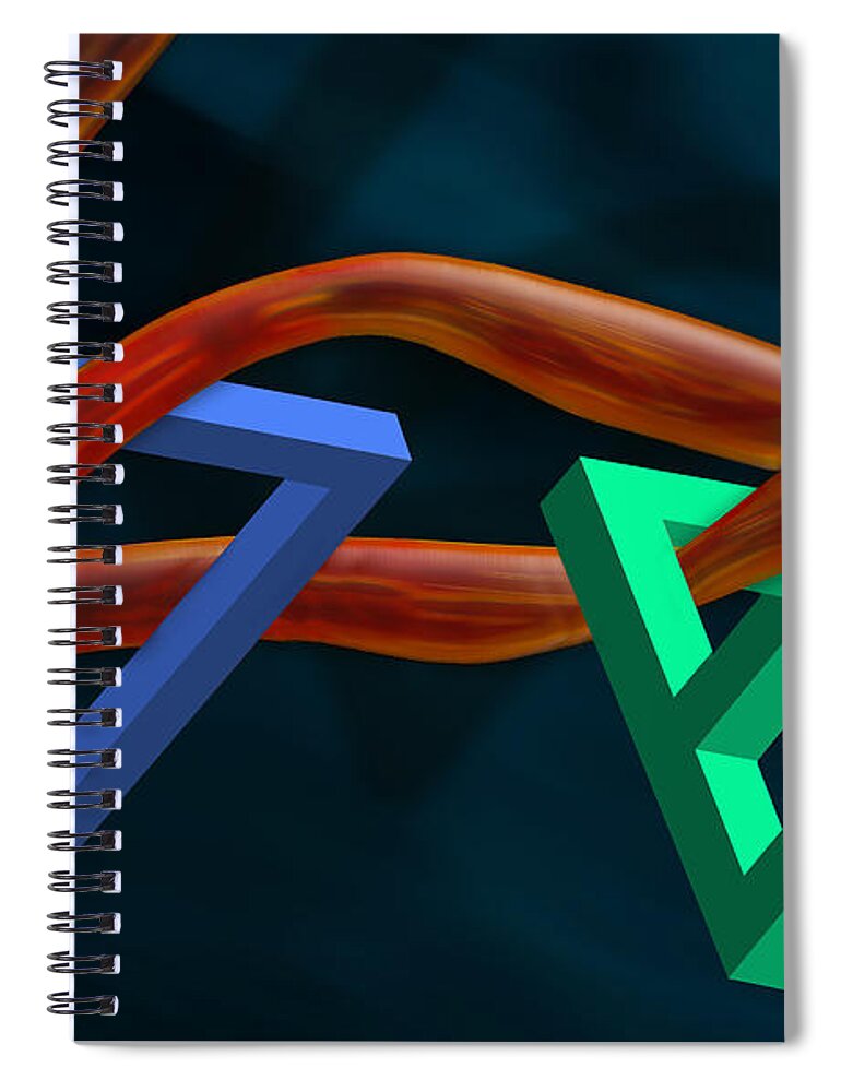 Photography Spiral Notebook featuring the photograph Entangled by Paul Wear