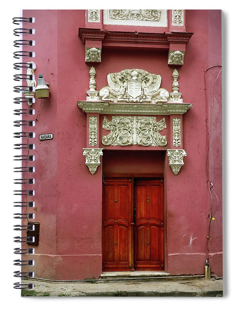 Cuba Spiral Notebook featuring the photograph Enter Carefully by M Kathleen Warren