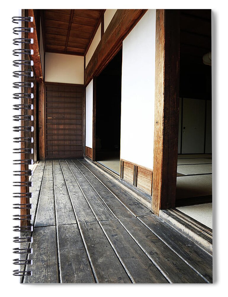 Entrance Of An Old Private House Spiral Notebook featuring the photograph Entrance of old private house by Kaoru Shimada