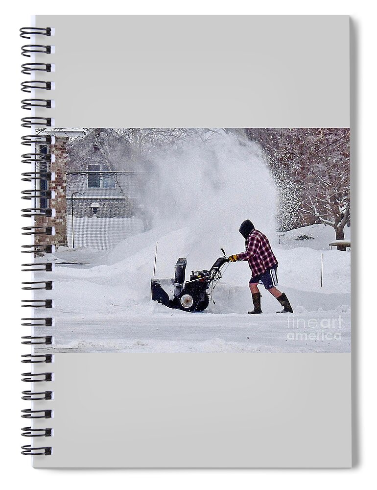 Minnesota Spiral Notebook featuring the photograph Epitome of Denial by Ron Long