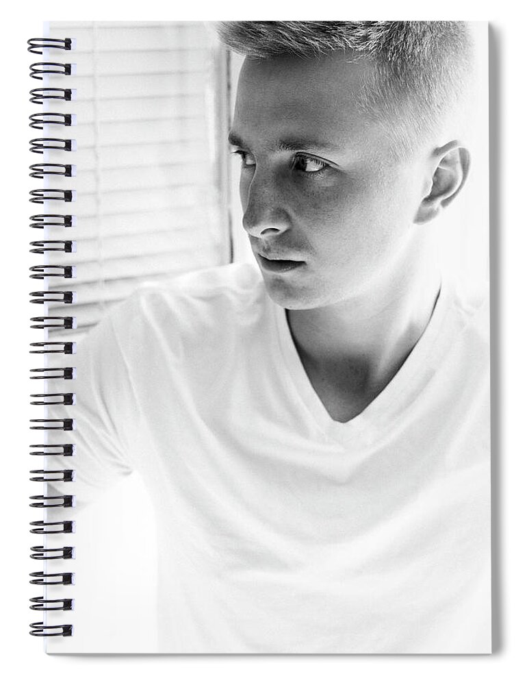 Erik Spiral Notebook featuring the photograph Erik by Jim Whitley