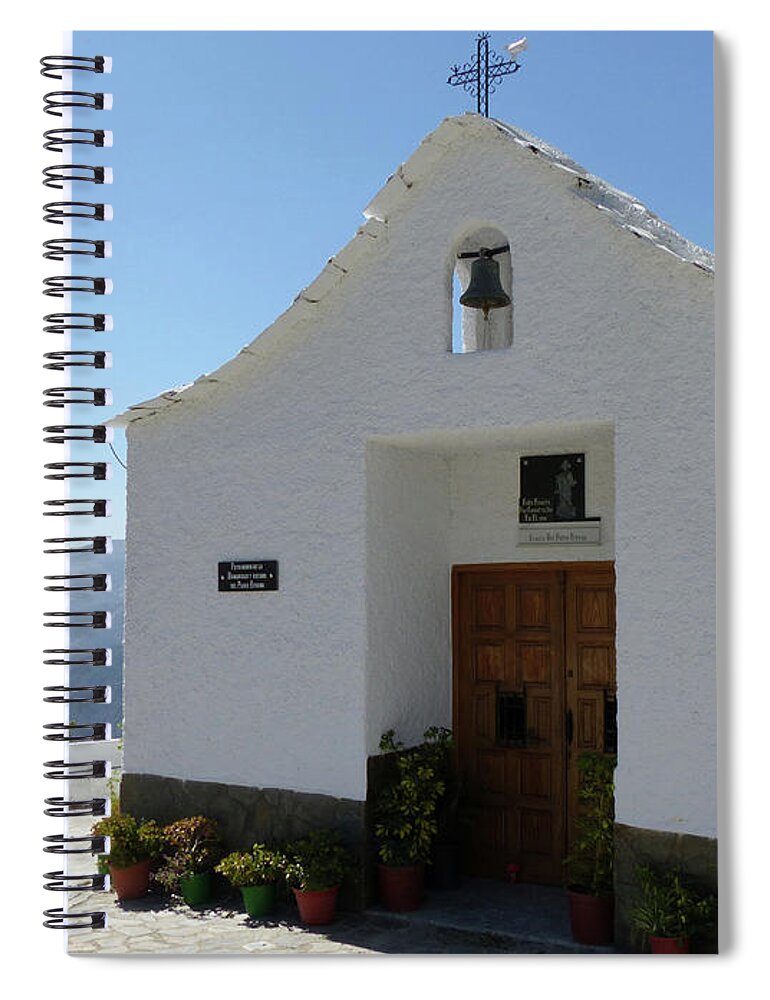 Ermita Del Padre Eterno Spiral Notebook featuring the photograph Ermita del Padre Eterno - Alpajurra - Spain by Phil Banks