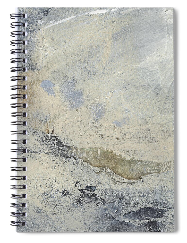 Abstract Spiral Notebook featuring the painting Escape 13 An Abstract Painting by Jai Johnson