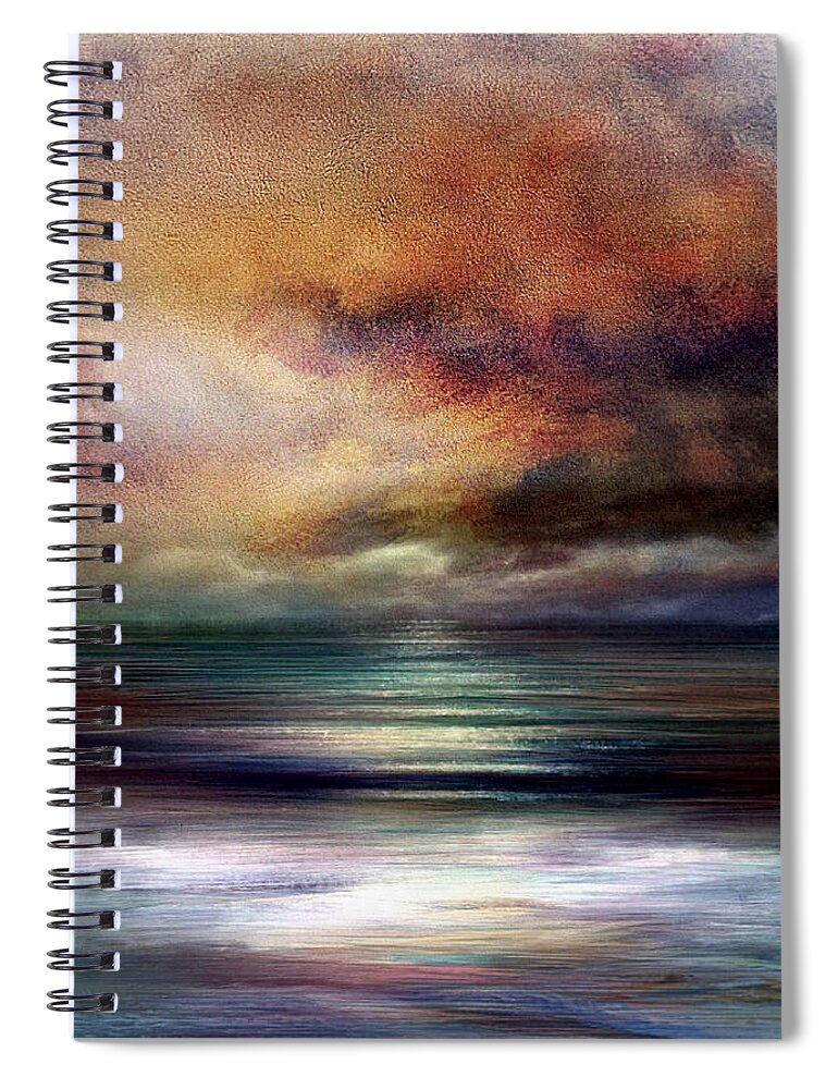 Oceanscape Spiral Notebook featuring the digital art Essence Scape # 158 by Don DePaola