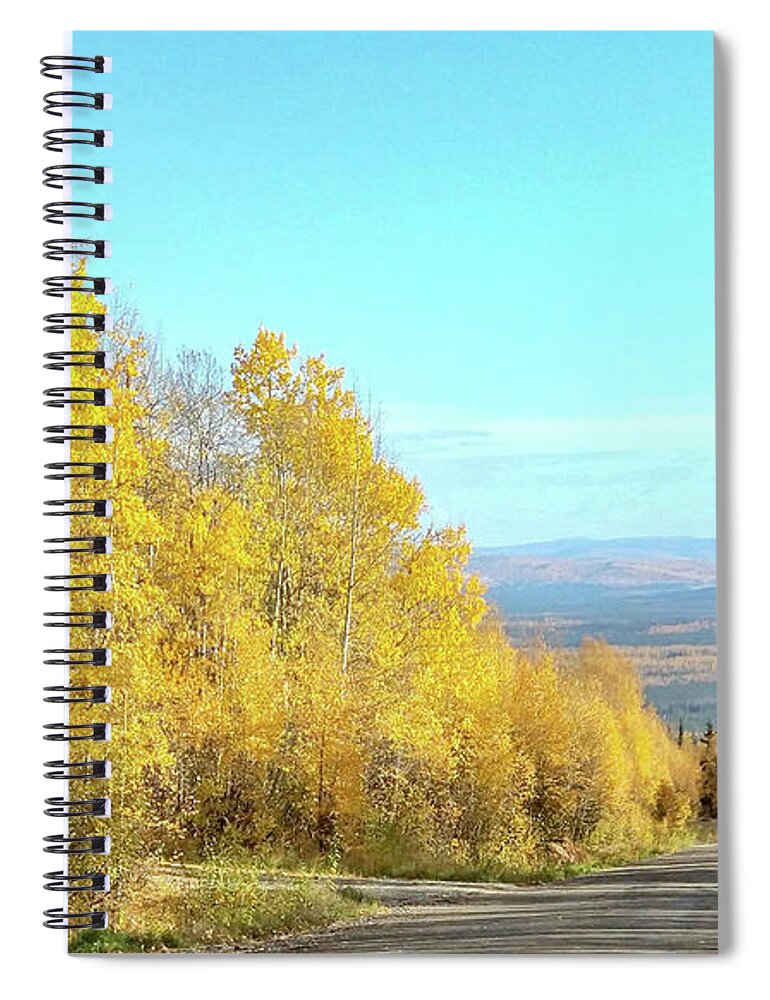  Spiral Notebook featuring the photograph Ester Dome Alaska by Michael W Rogers