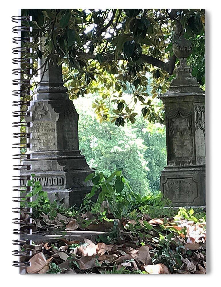 Grave Spiral Notebook featuring the photograph Eternal Rest by Lee Darnell
