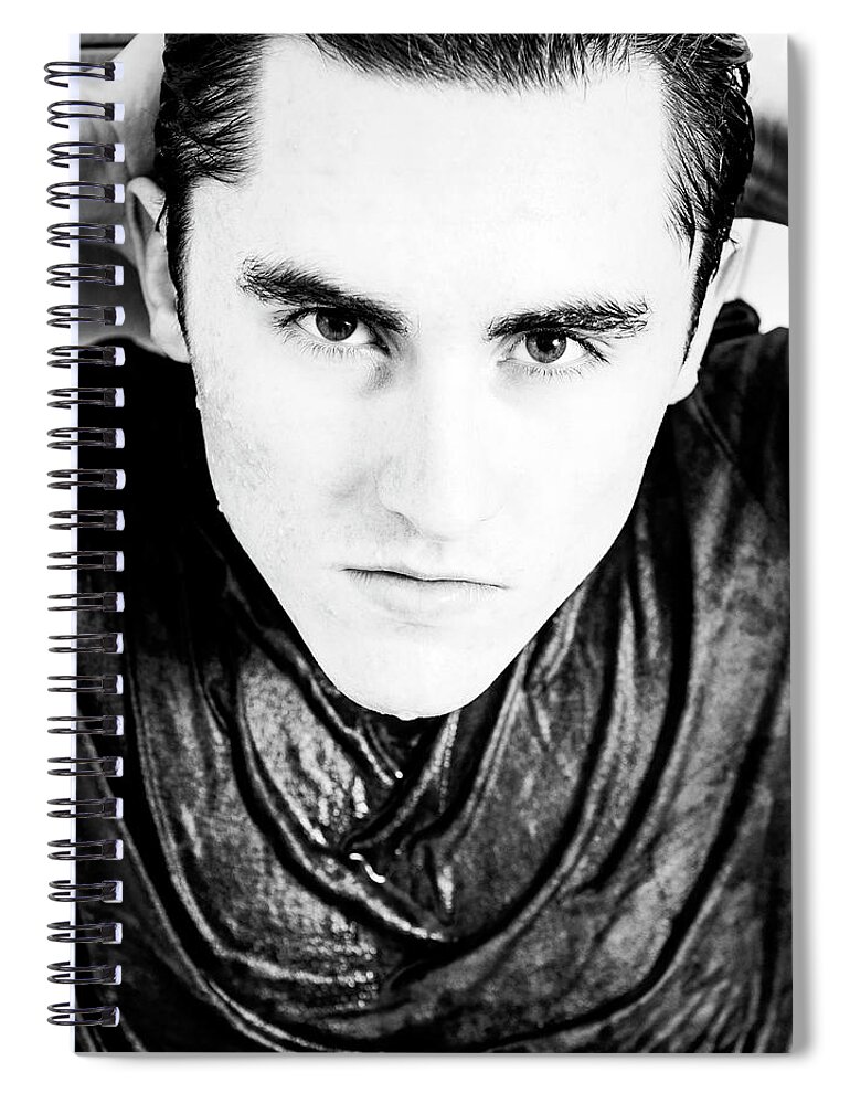 Ethan Spiral Notebook featuring the photograph Ethan wet by Jim Whitley