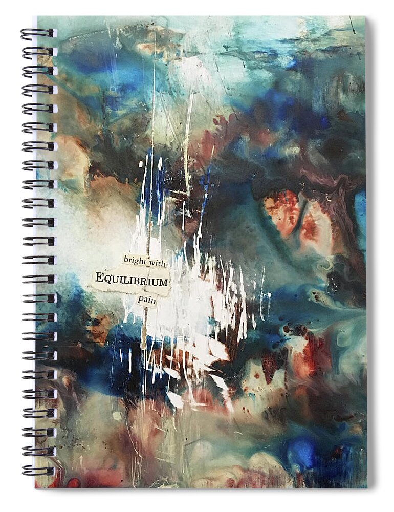 Abstract Art Spiral Notebook featuring the painting Euphoric Remarks by Rodney Frederickson