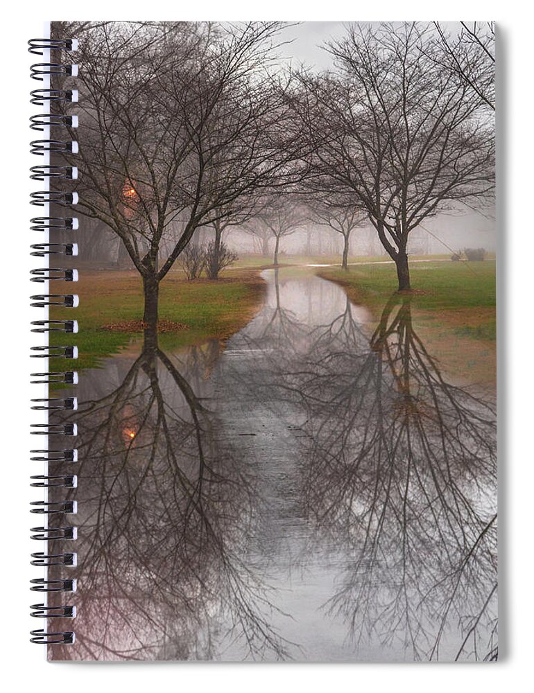 Carolina Spiral Notebook featuring the photograph Evening Rain by Debra and Dave Vanderlaan