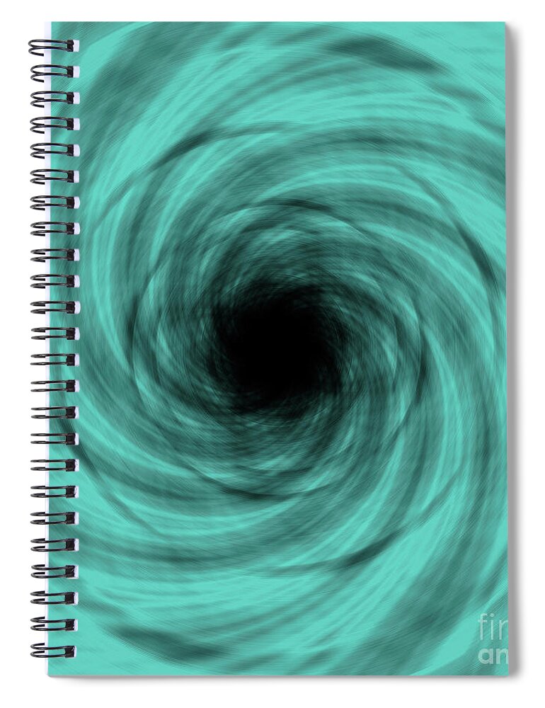 Patterns Spiral Notebook featuring the painting Event Horizon Quadriptych 2 of 4 by Neece Campione