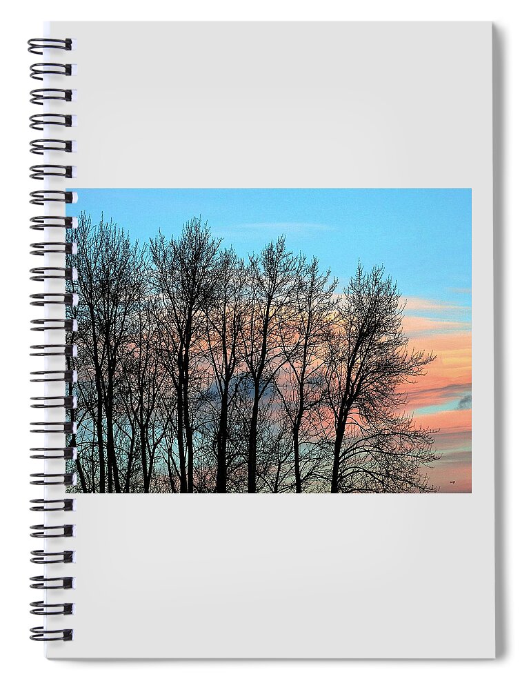 Sundown Spiral Notebook featuring the photograph Eventide by Will Borden