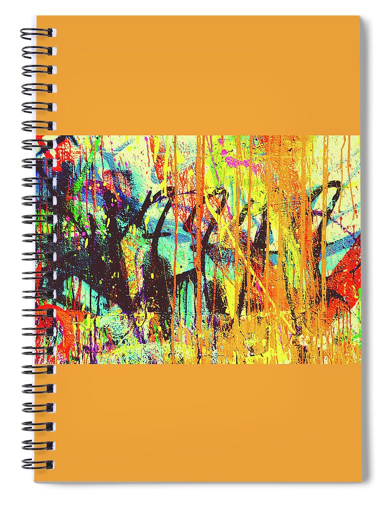 #createexplore Spiral Notebook featuring the digital art Excitement by Ken Sexton