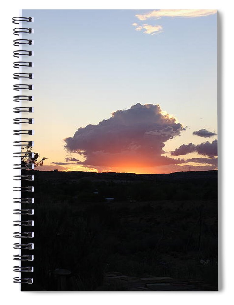 Clouds Spiral Notebook featuring the photograph Explosion of Nature by Doug Miller